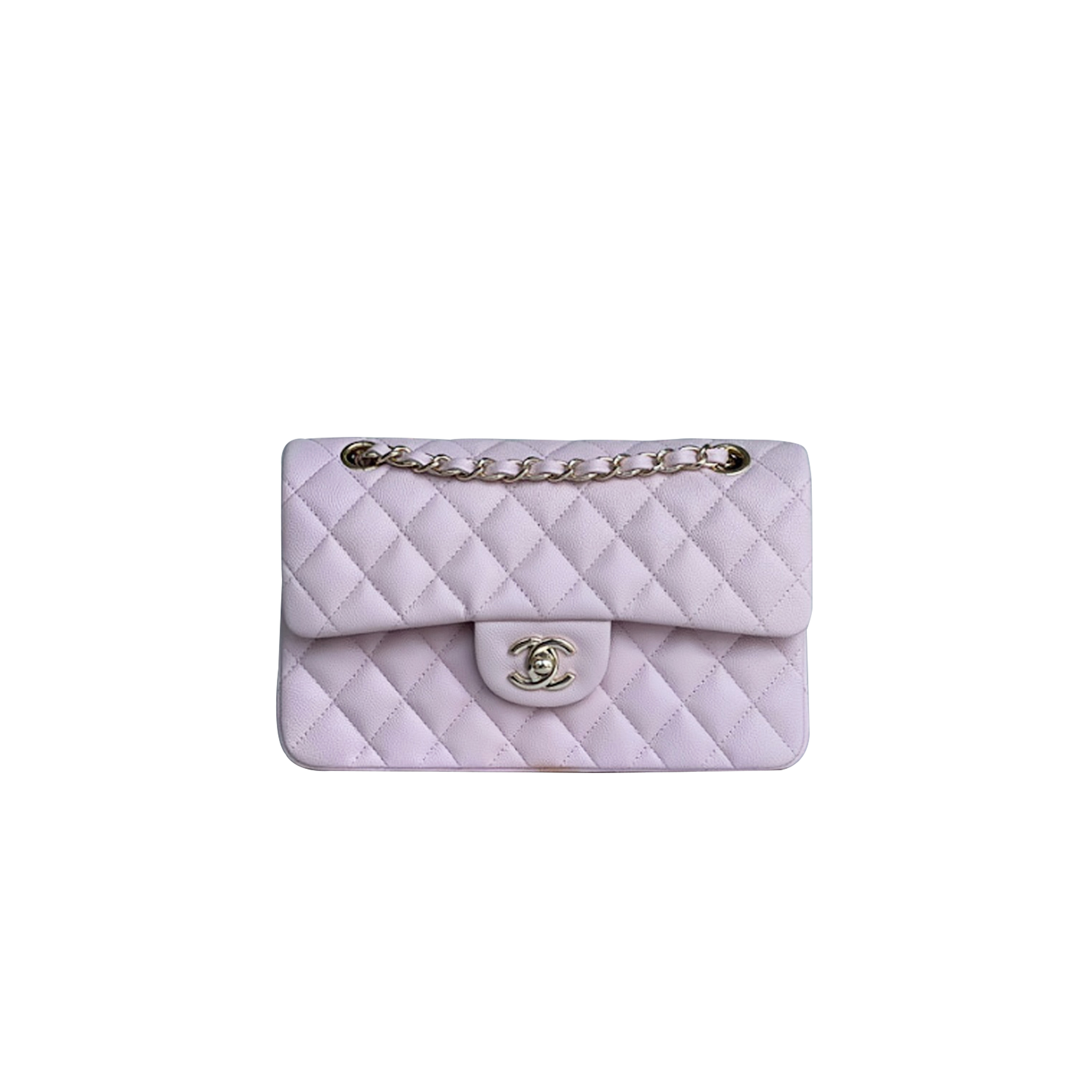CHANEL CLASSIC FLAP SMALL CLASSIC HANDBAG PINK PURPLE A01113 (23*13*6cm)